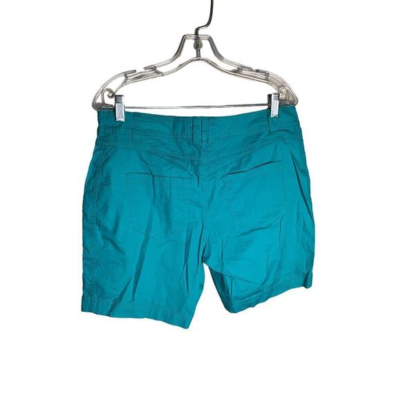 Style & Co Chino Shorts Flat Front Pocket Preppy Casual Green Womens Size 10 NWT - Picture 2 of 6